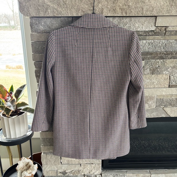 Ann Taylor | Houndstooth Long Line Blazer Jacket | Size XS - Picture 2 of 4